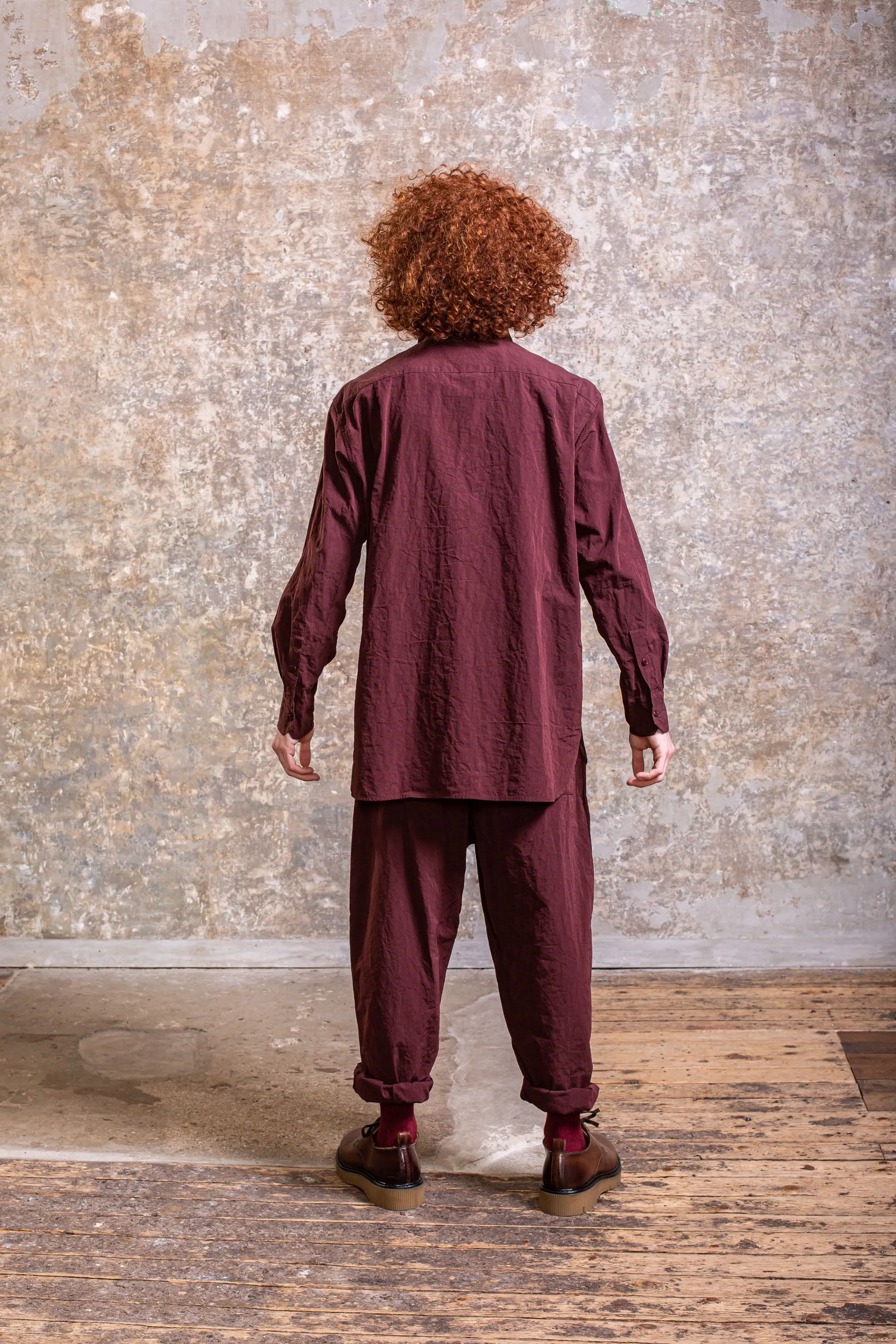 3 RONDS SHIRT - PAPER COT - MIX BURGUNDY