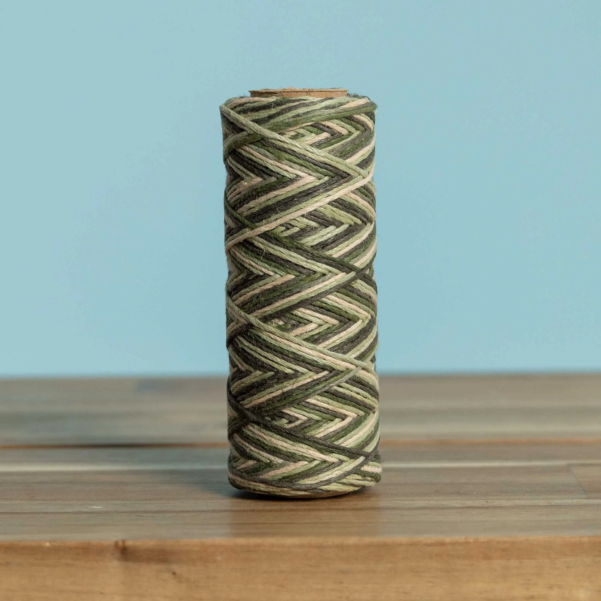 6-Strand Unwaxed Dyed Rainbow Organic Hemp Twine