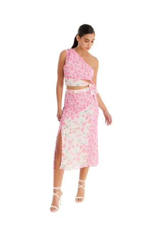 ALL Reese Floral Midi Skirt