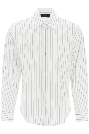 Amiri Striped Shirt With Staggered Logo