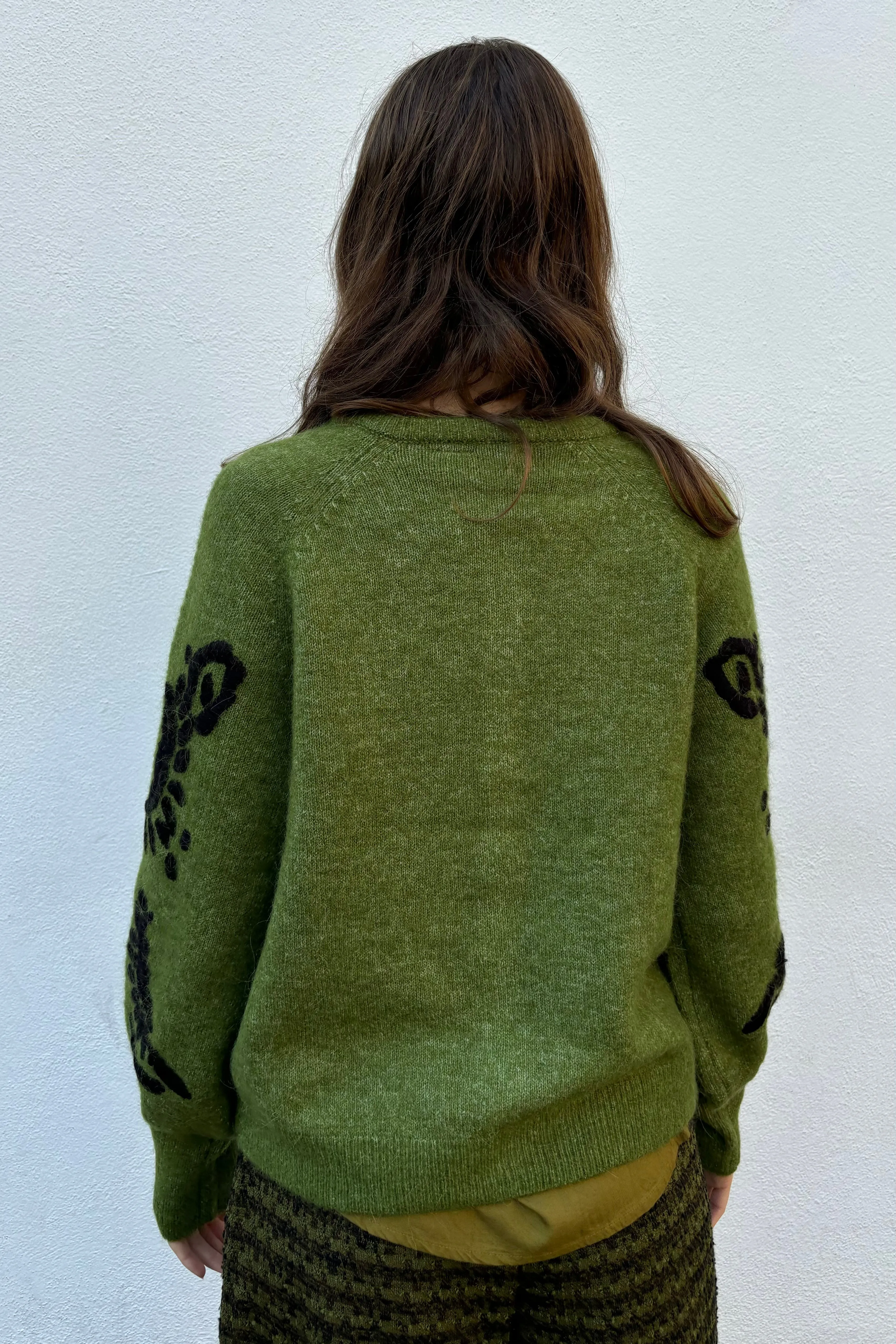 Atelier Rêve Morris Pesto Cardigan