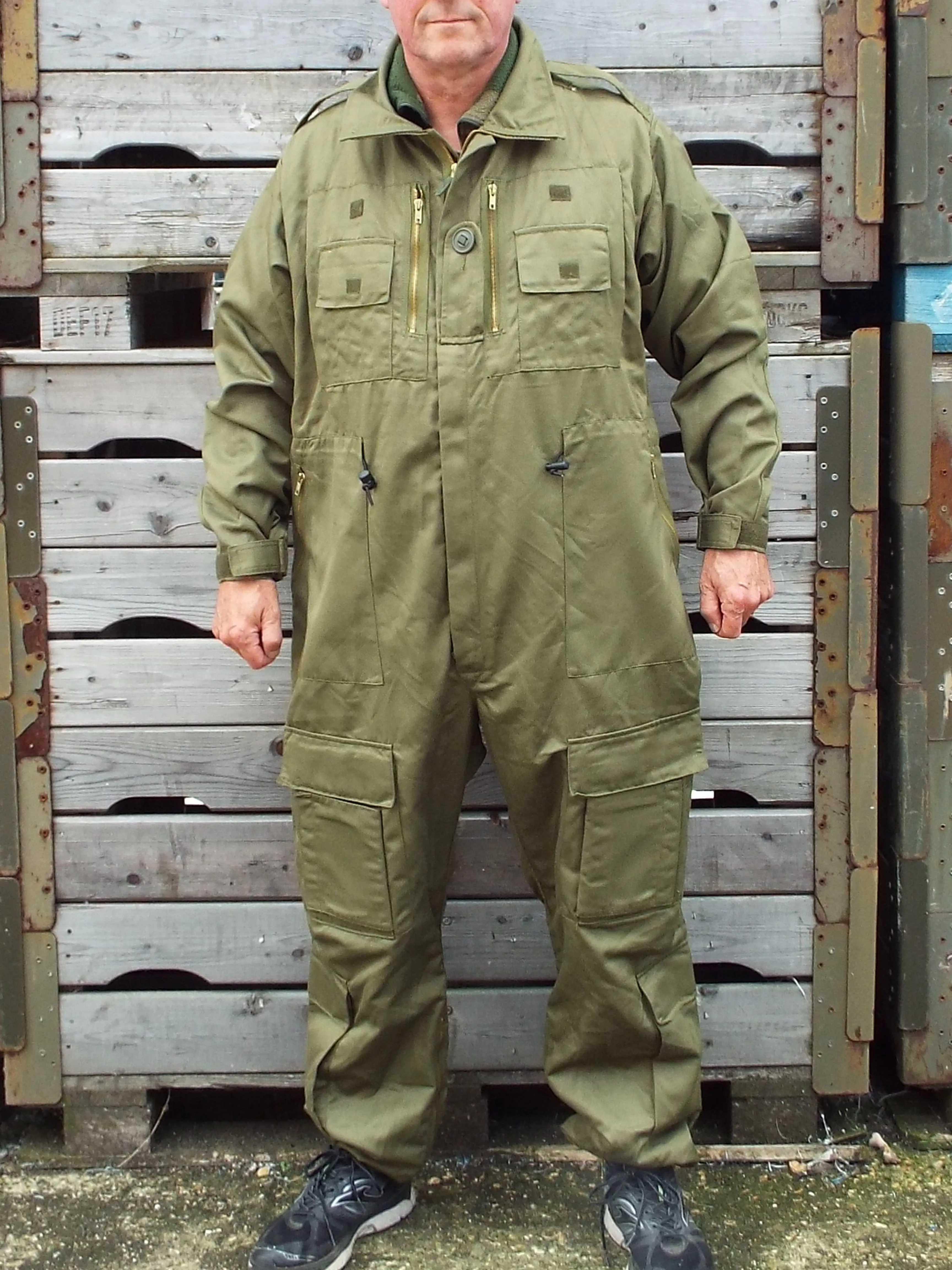 British Armoured Fighting Vehicle (AFV) Suits / Tank Suit Overall - Olive Green - Grade 1