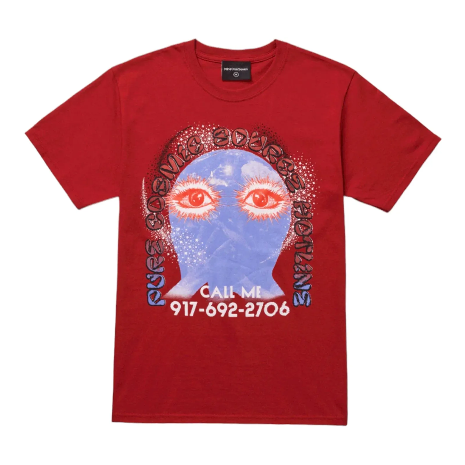 Call Me 917 Pure Cosmic Cardinal T Shirt