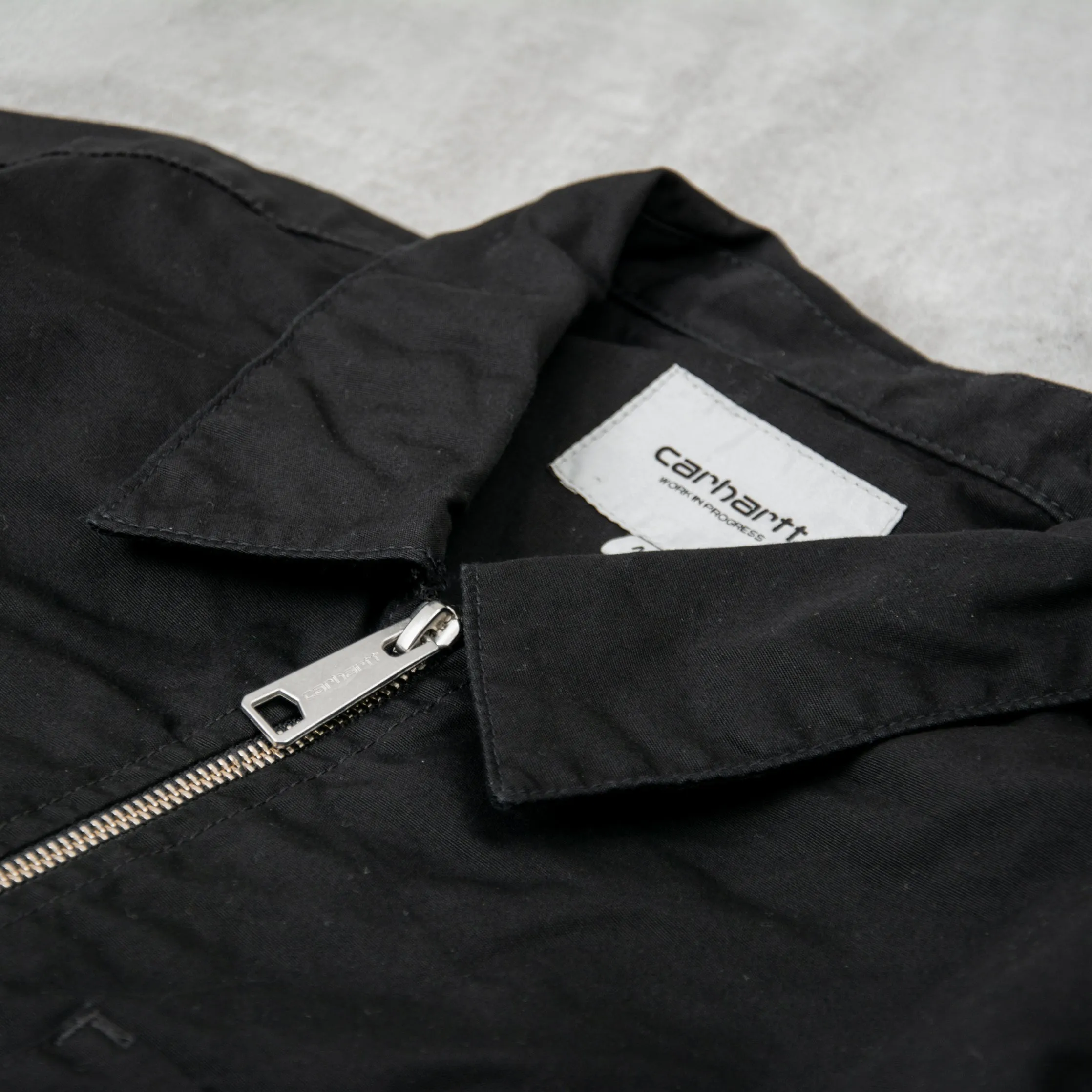 Carhartt WIP Craft Zip L/S Shirt - Black Rinsed