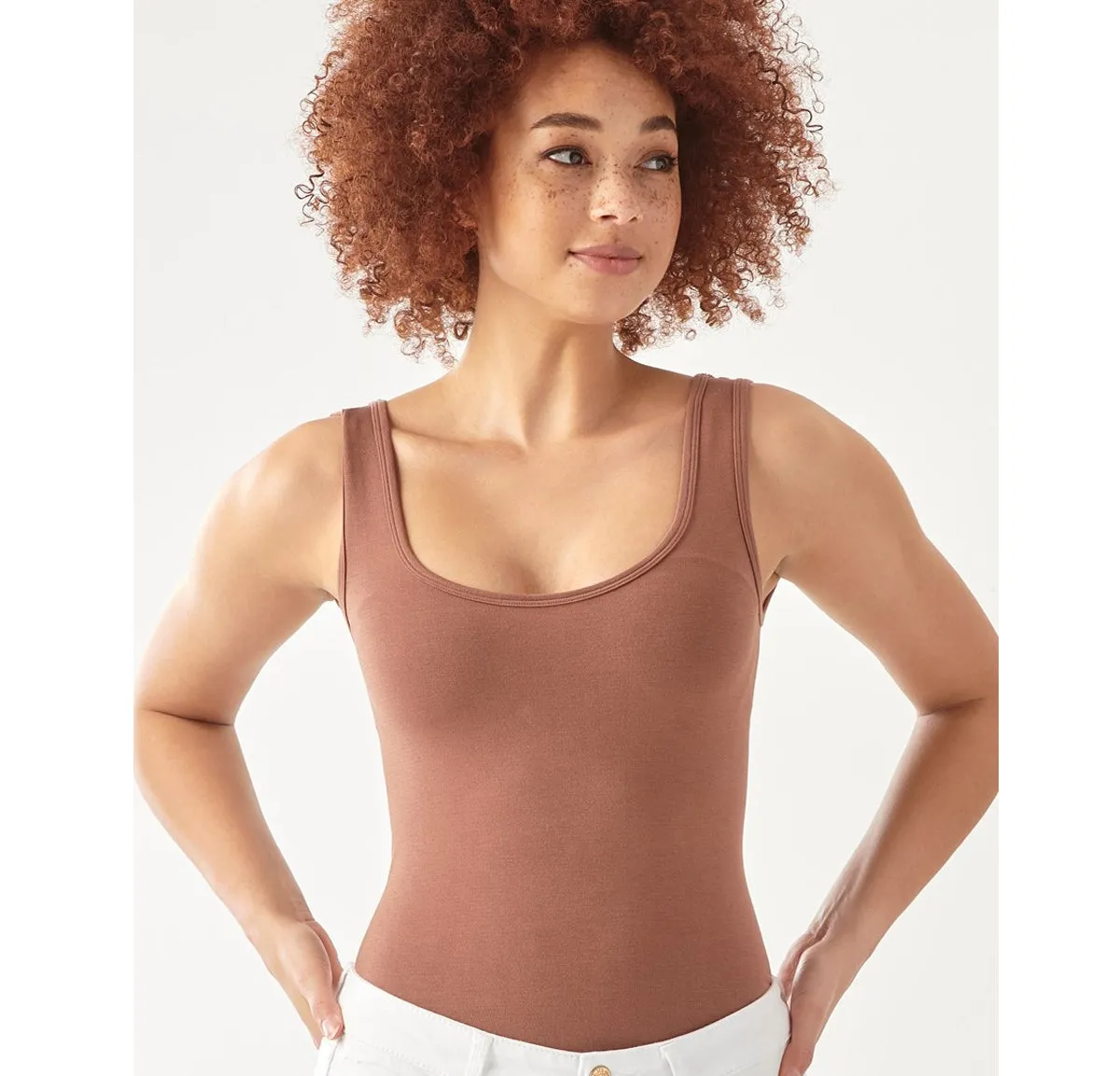 Charlie Paige Essential Skin Hue Wide Strap Top