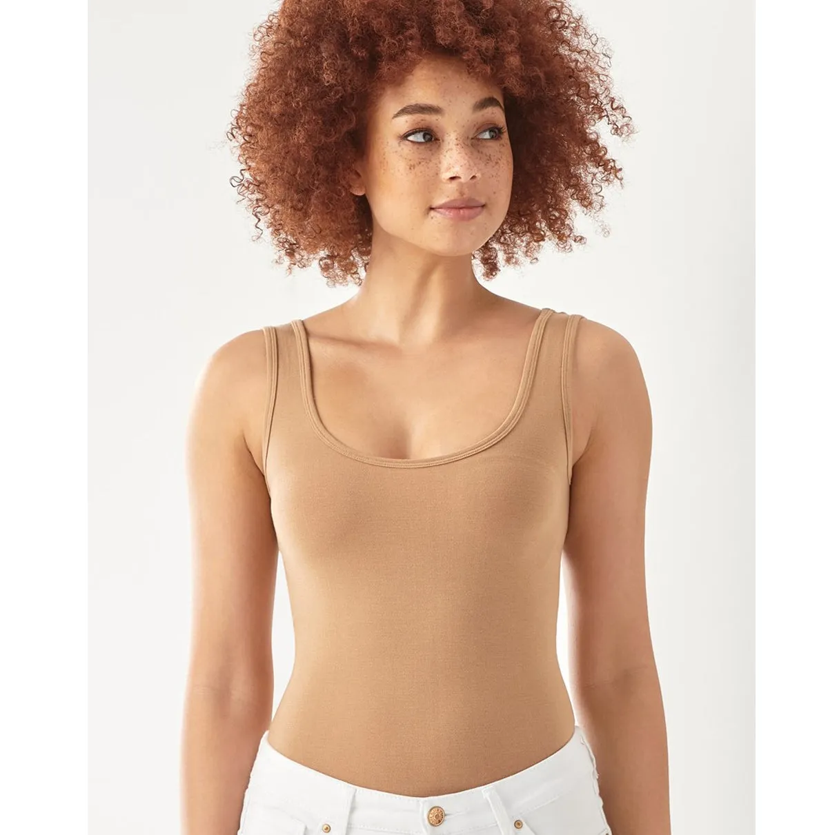 Charlie Paige Essential Skin Hue Wide Strap Top