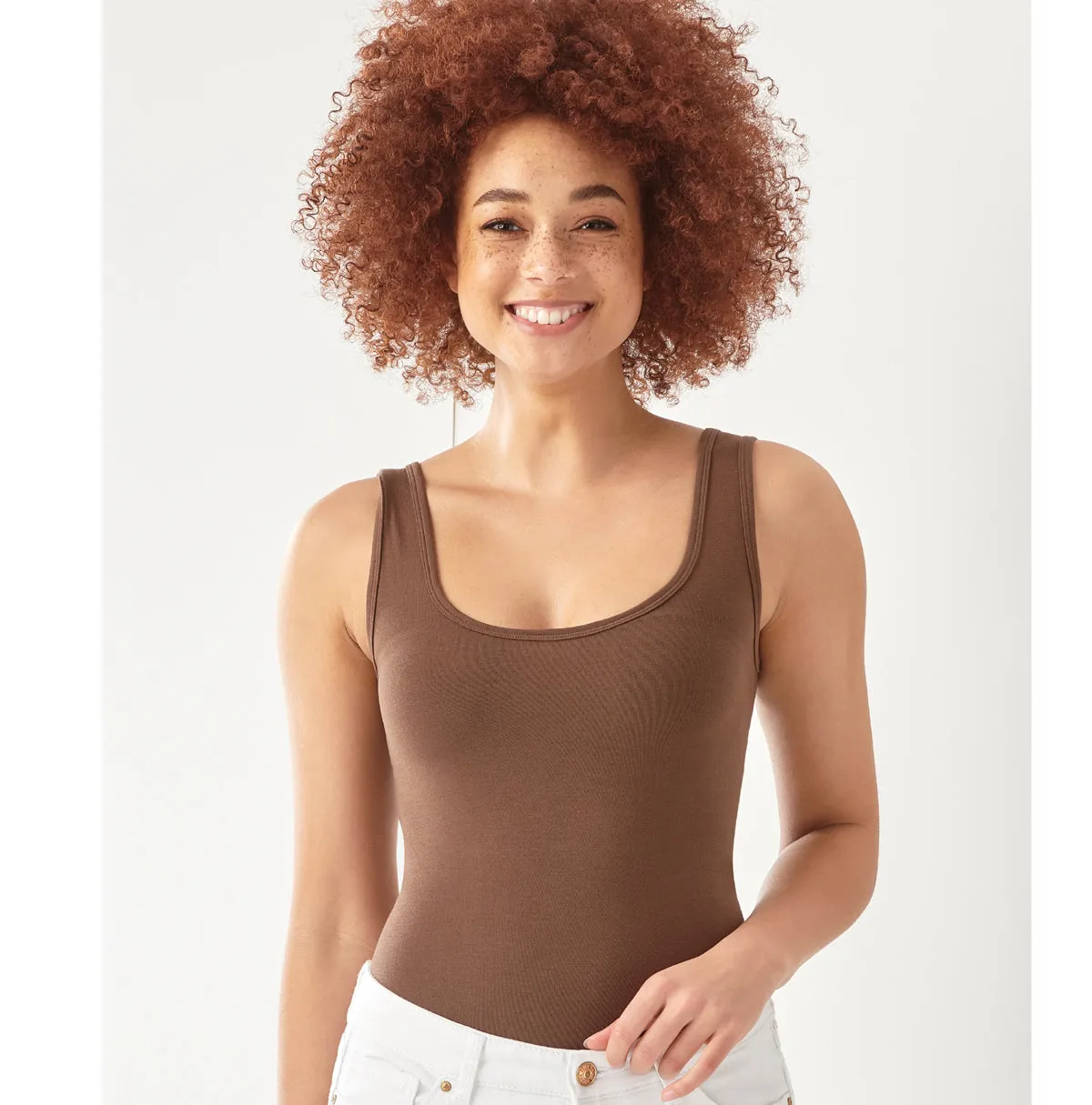 Charlie Paige Essential Skin Hue Wide Strap Top