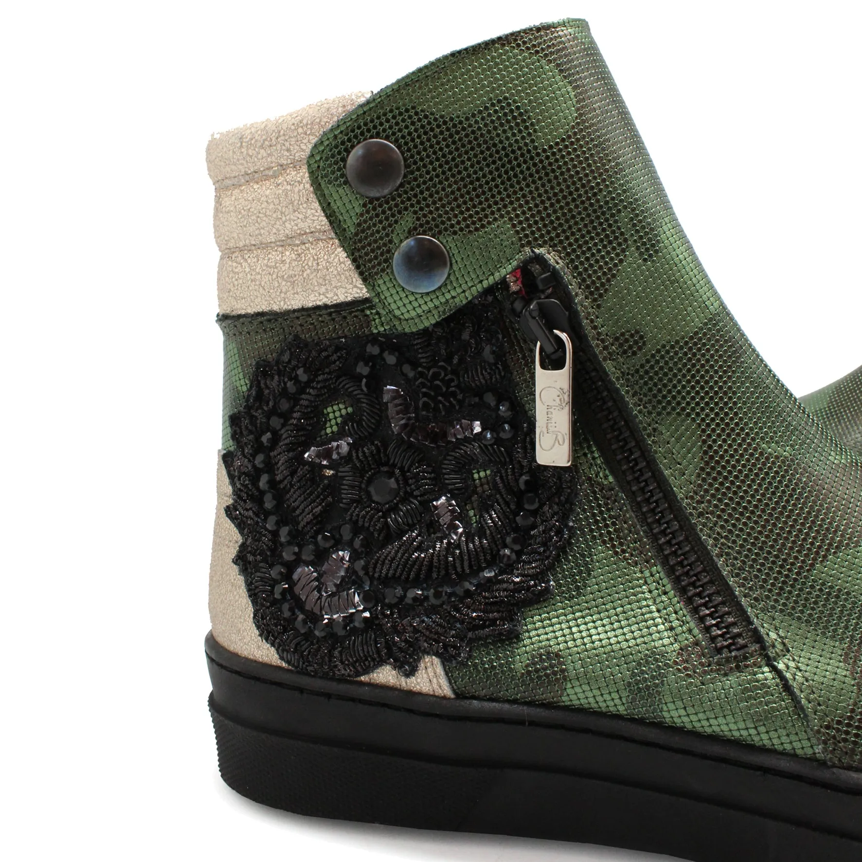 Chat - Military Green ankle boot- LAST PAIR 37