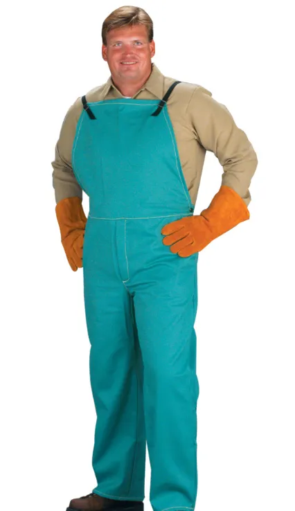 Chicago Protective Apparel 618-GR Bib Overalls 8 oz Green Cotton | No Sales Tax