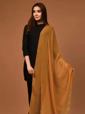 Chiffon Dupatta - Ochre