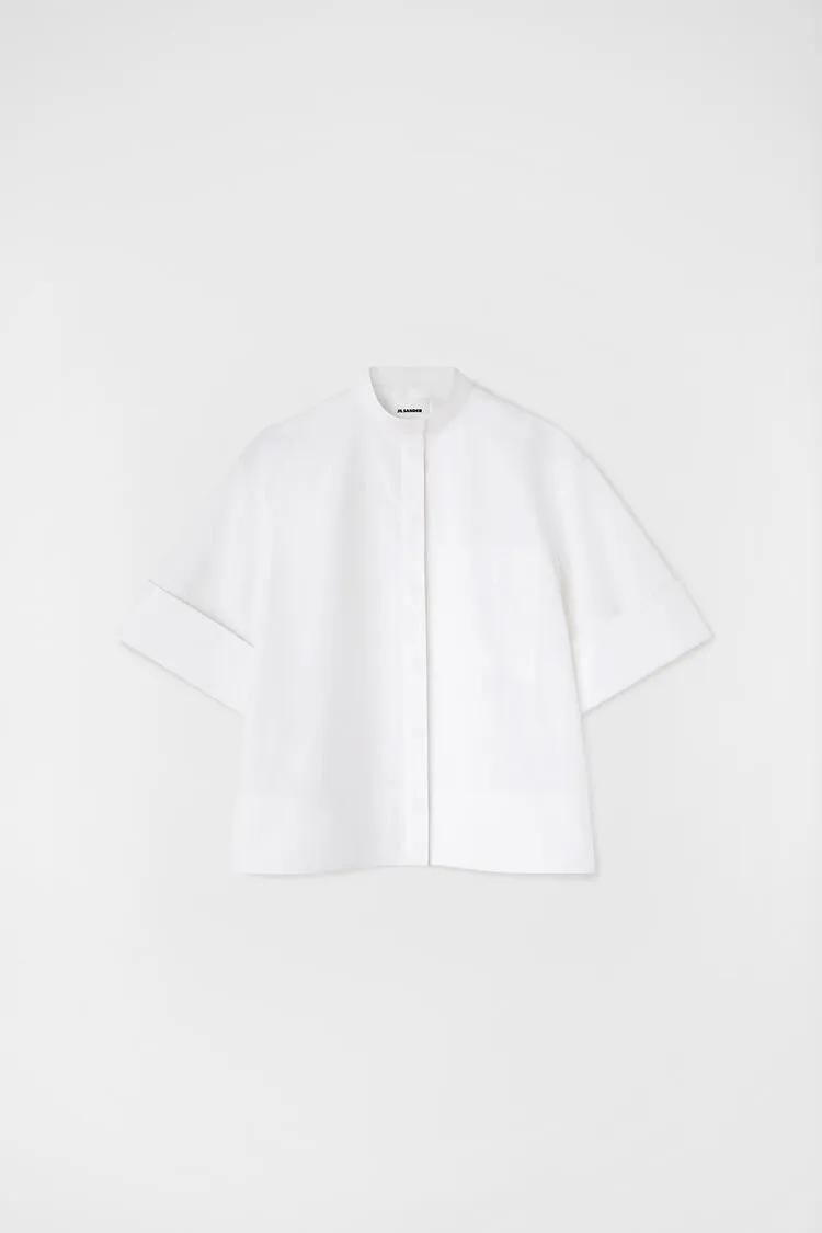 Cotton And Silk Poplin Shirt