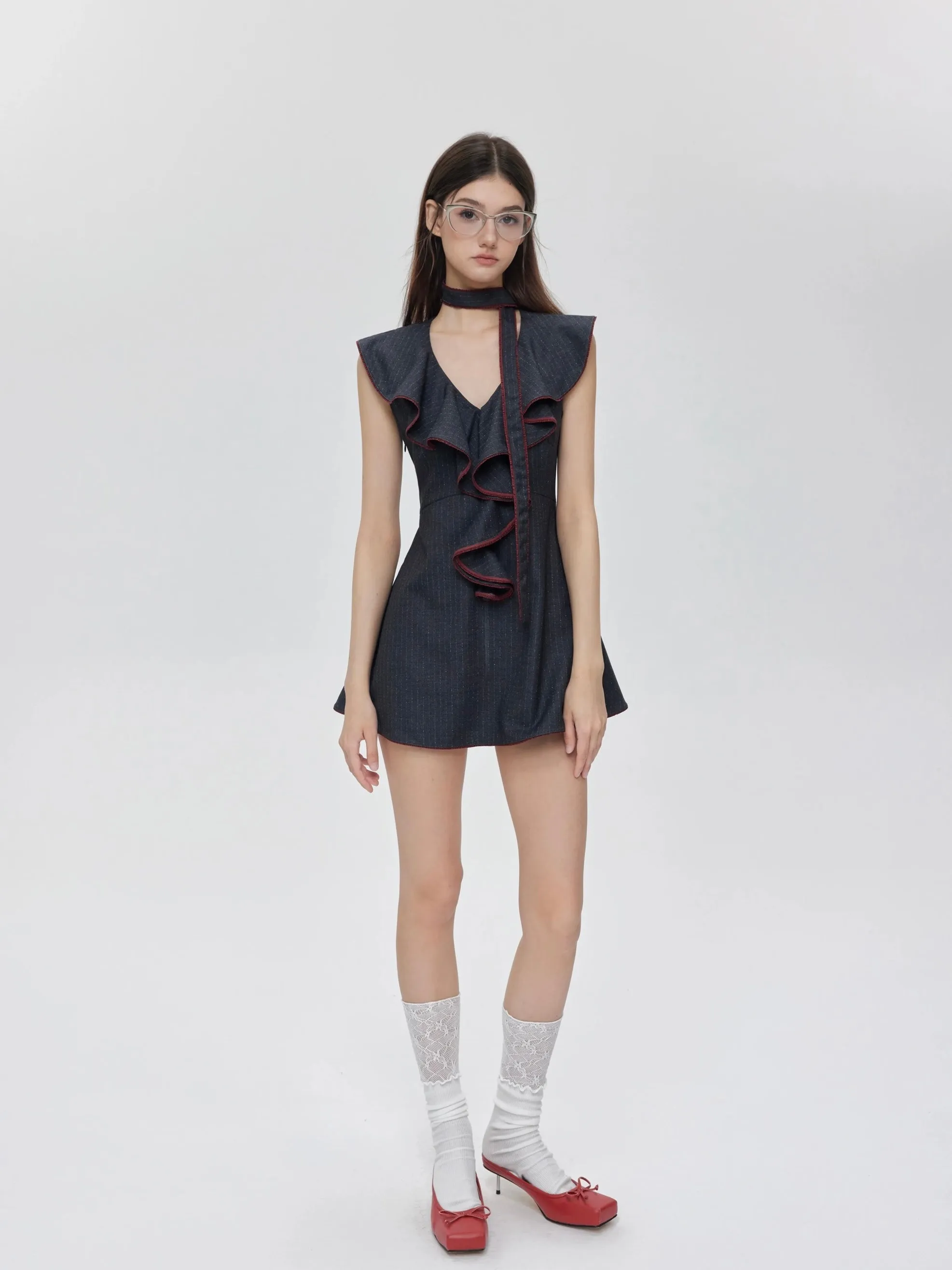 [Customizable] Campus Chic My First Suit Mini Dress