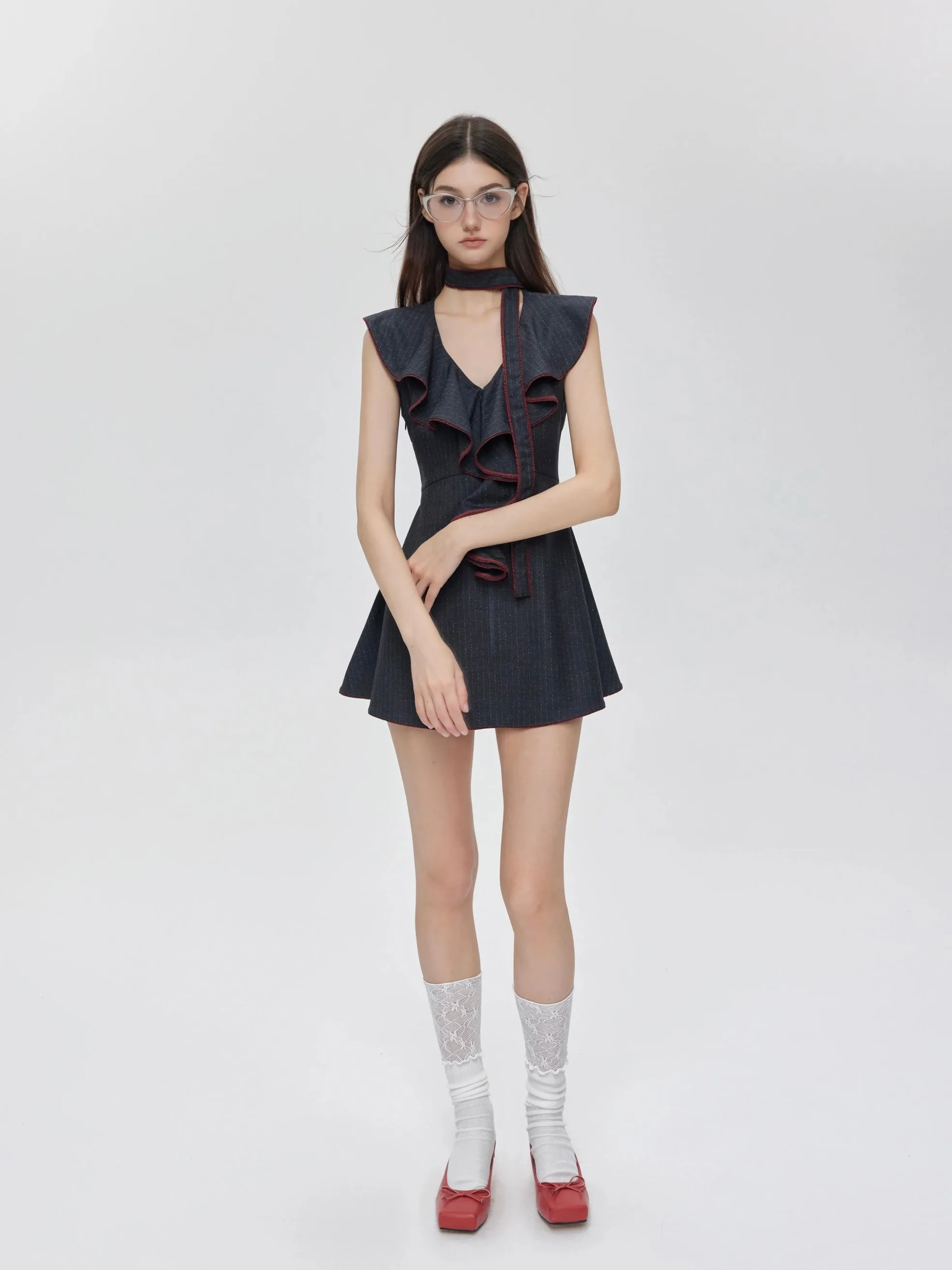 [Customizable] Campus Chic My First Suit Mini Dress