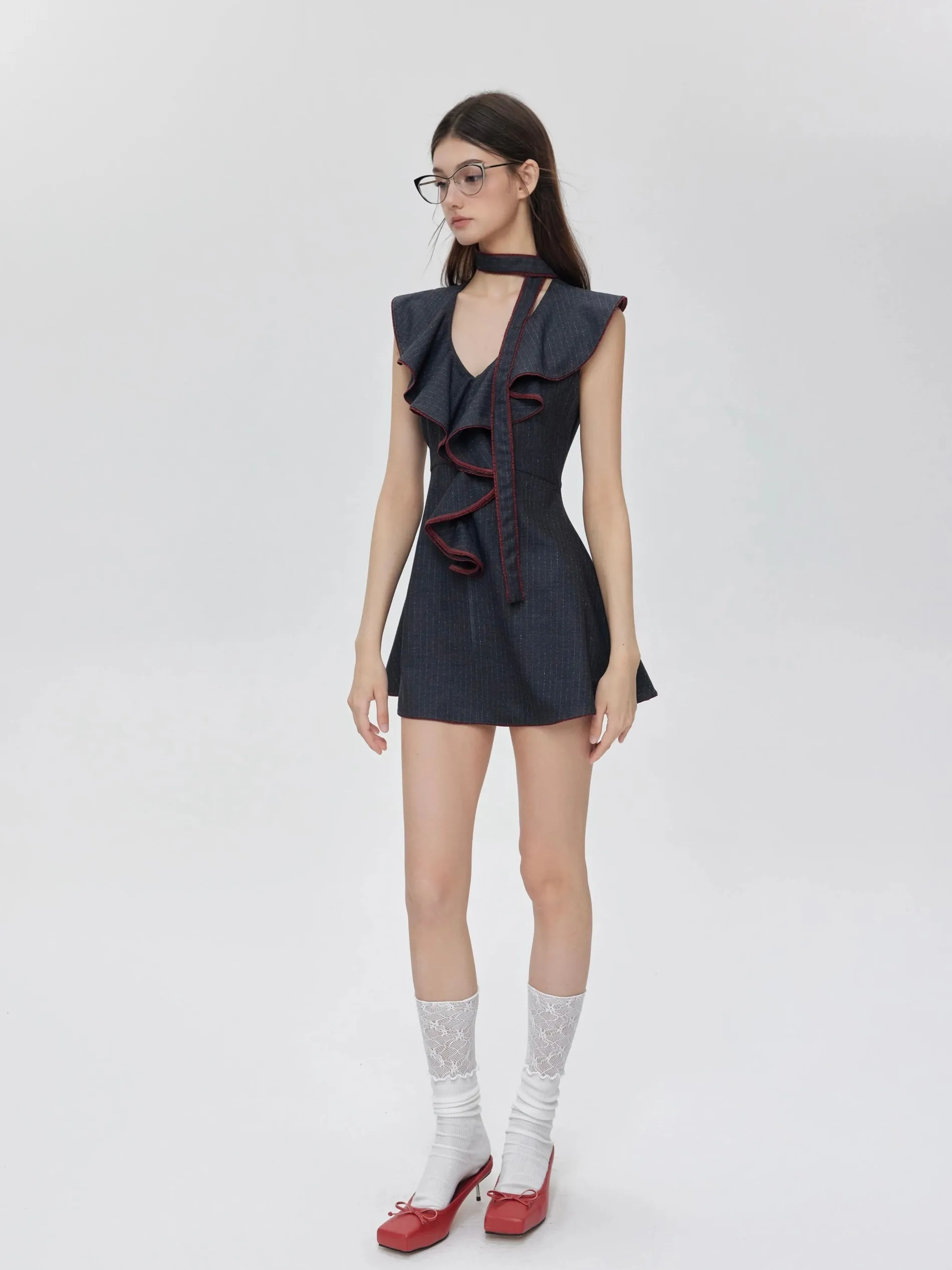 [Customizable] Campus Chic My First Suit Mini Dress