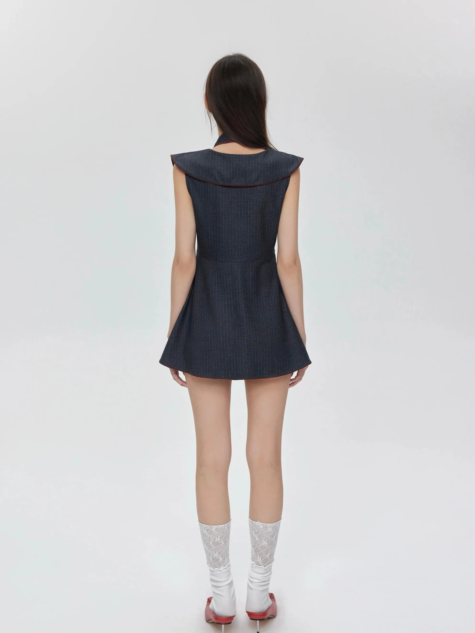 [Customizable] Campus Chic My First Suit Mini Dress