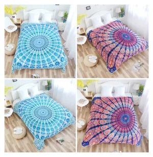 Digital three-dimensional printing flannel blanket