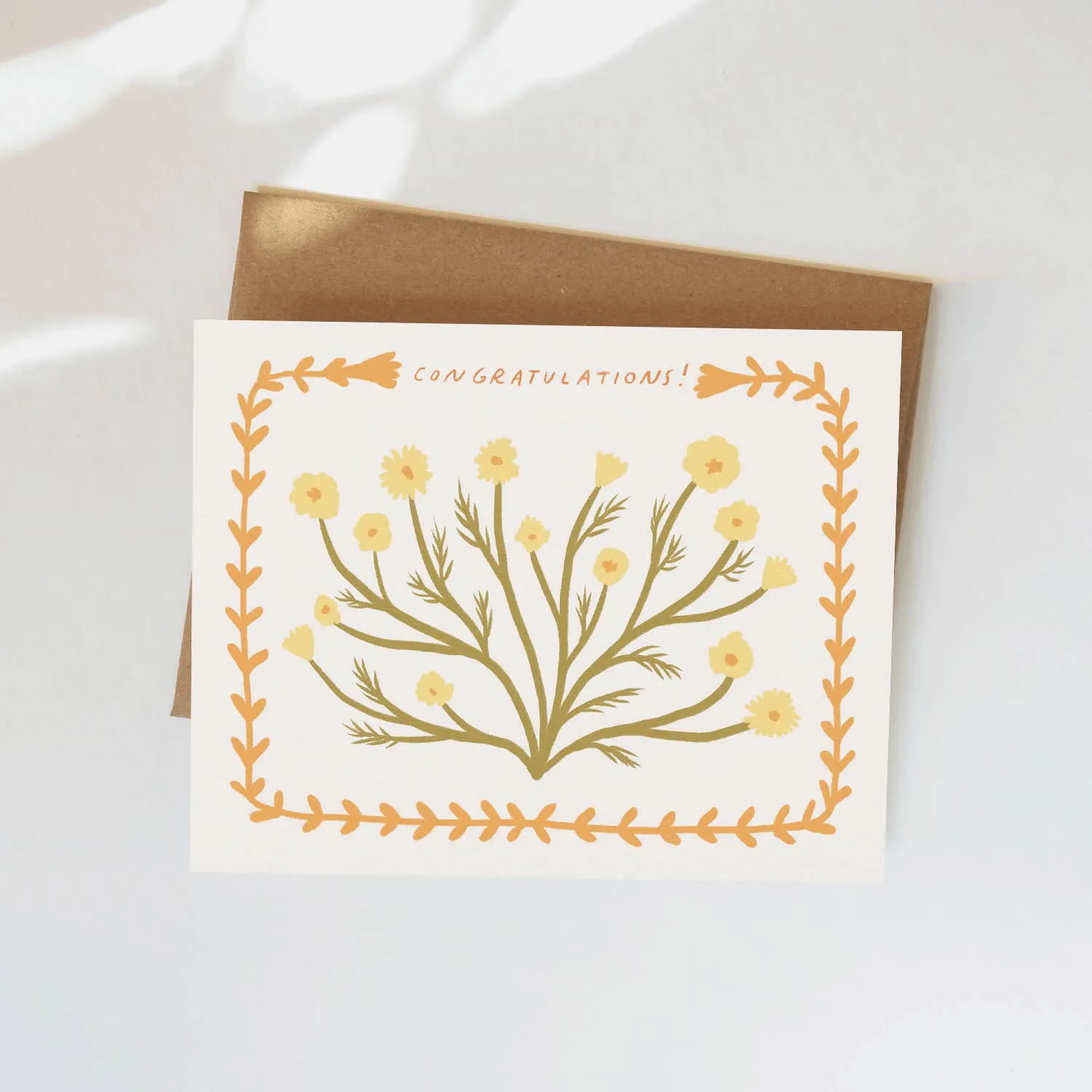 Elana Gabrielle - Chamomile Congratulations Greeting Card