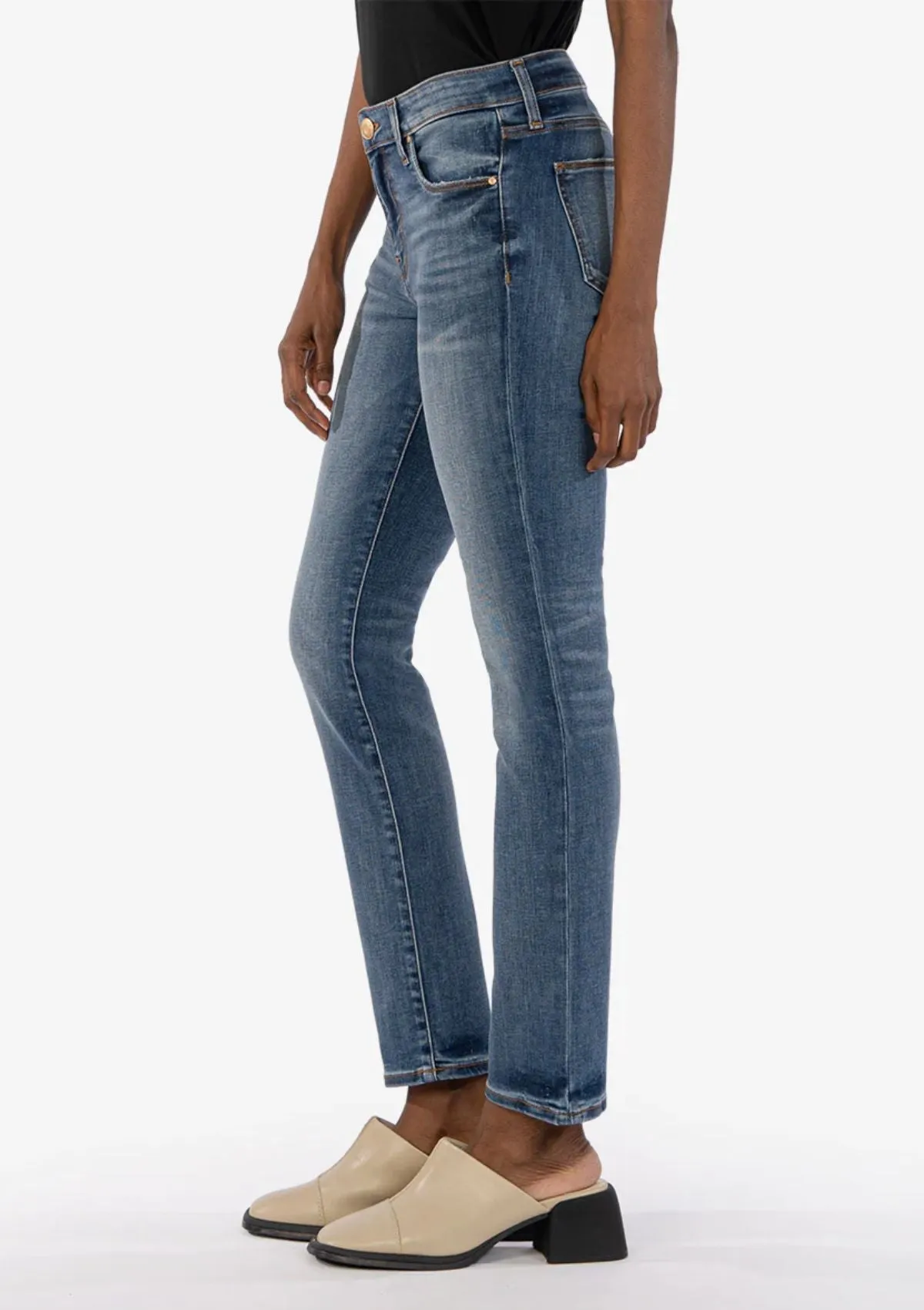 Elizabeth High Rise Fab Ab Straight Leg Jeans, Observe