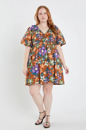 English Factory - Floral Puffy Sleeve Mini Dress