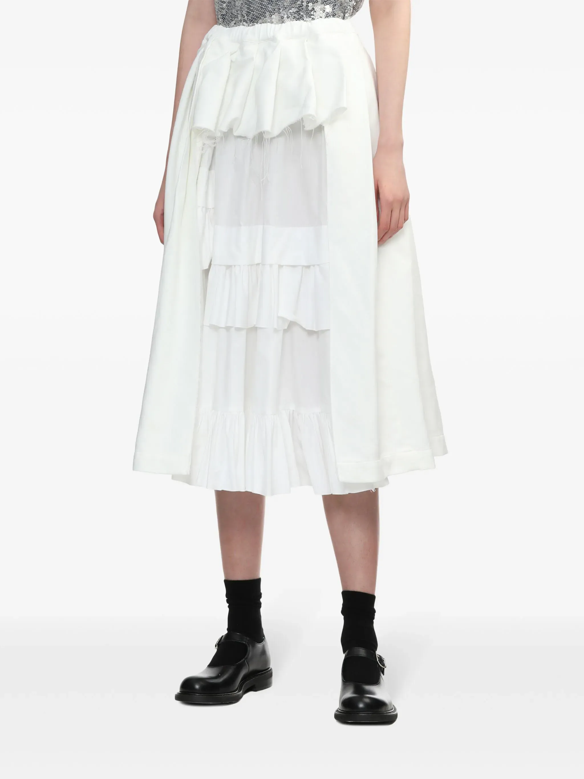 Front Pleated Skirt