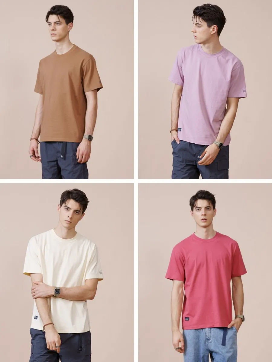 High Quality Solid Color Cotton T-shirt