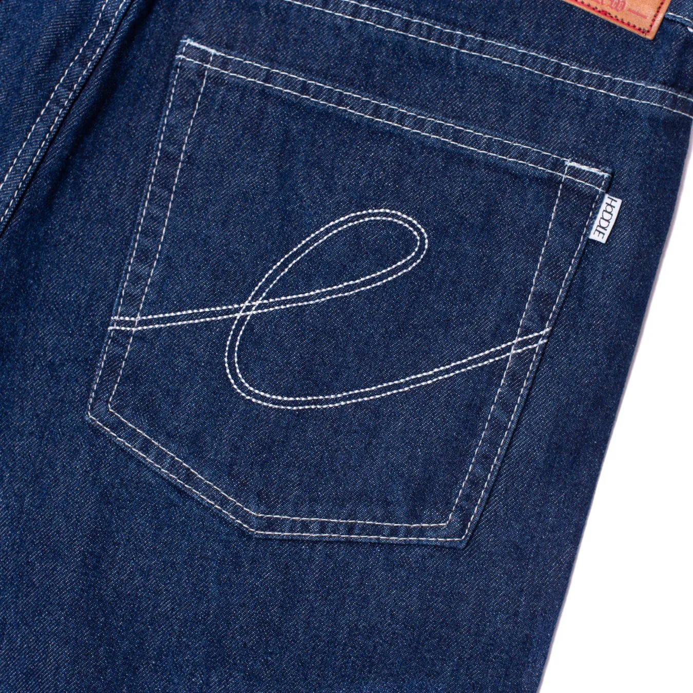 Hoddle 16o Denim Ranger Jean: Indigo Denim/White Stitch