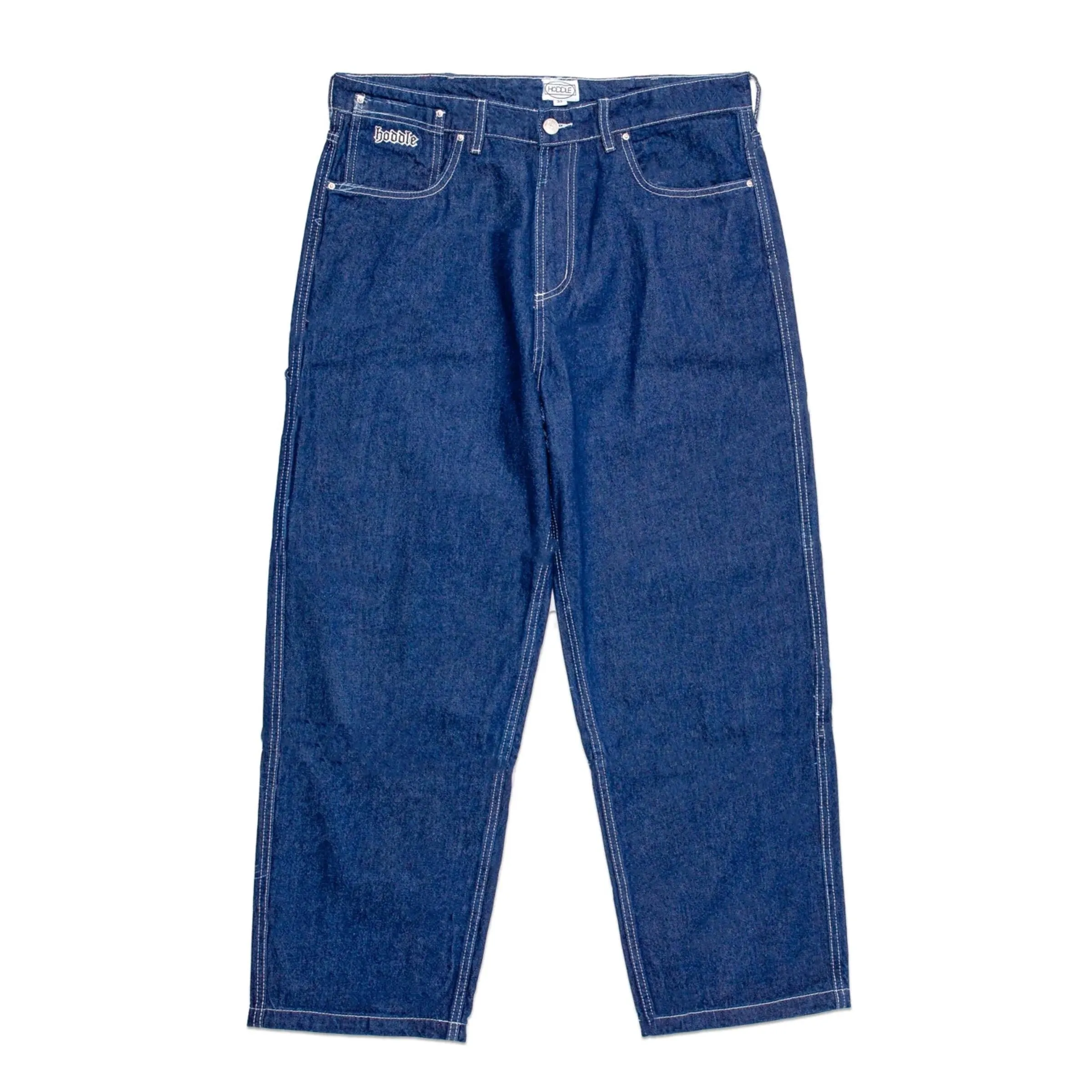 Hoddle 16o Denim Ranger Jean: Indigo Denim/White Stitch