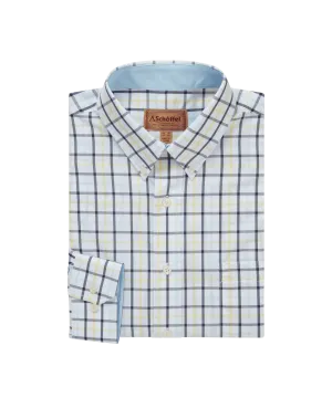 Holkham Classic Shirt - Pale Blue/Lemon/Navy