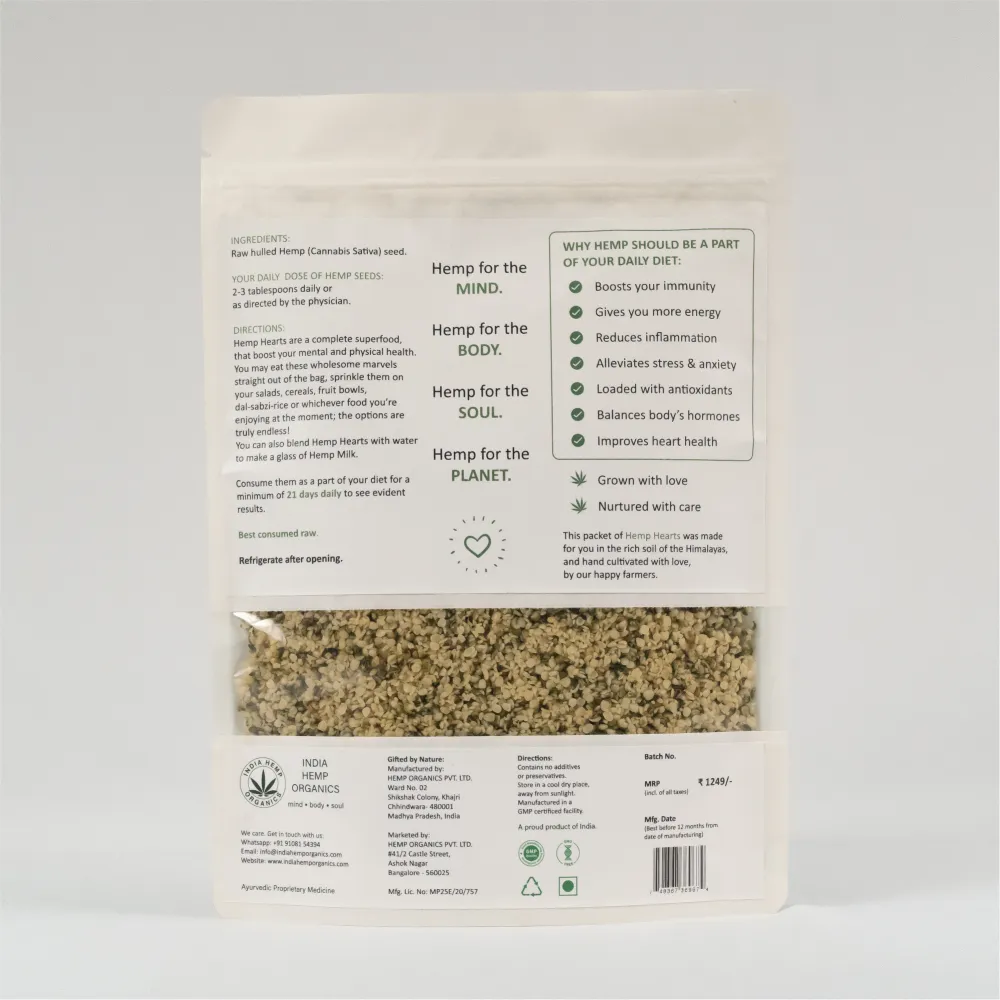 India Hemp Organics Hemp Hearts for Dogs and Cats