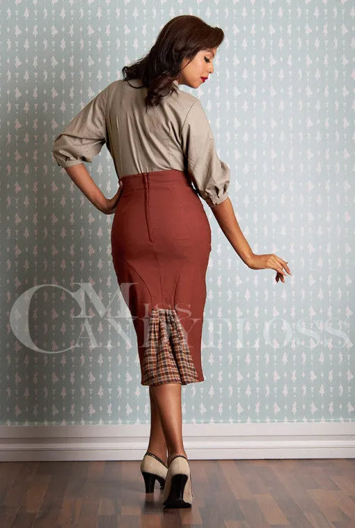 Janah-Sunrise Wiggle bengaline skirt by Miss Candyfloss