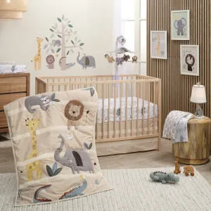 Jungle Story 3-Piece Crib Bedding Set