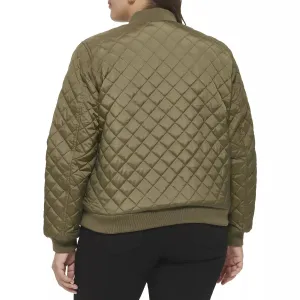 Levi's Plus Size Sherpa Quilted Bomber Jacket with Diamonds Levi's