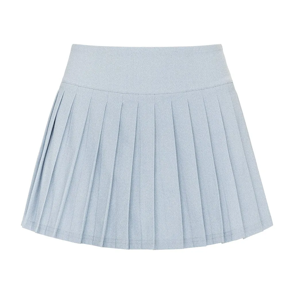 Light Denim Tennis Skirt