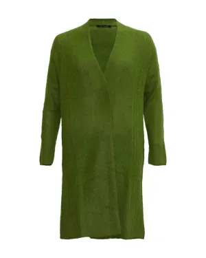 Long Olive Cardigan