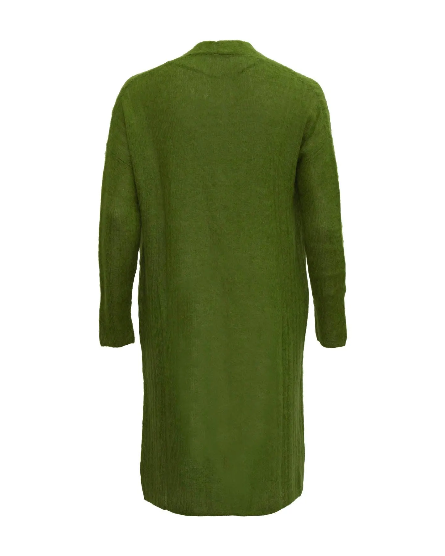 Long Olive Cardigan