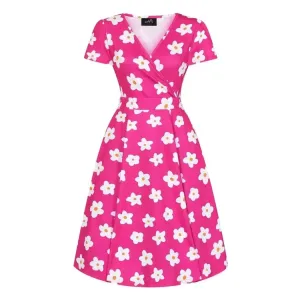 Lyra Dress - Magenta Daisy