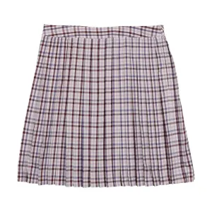 Maisonita Purple Plaid Pleated Skirt