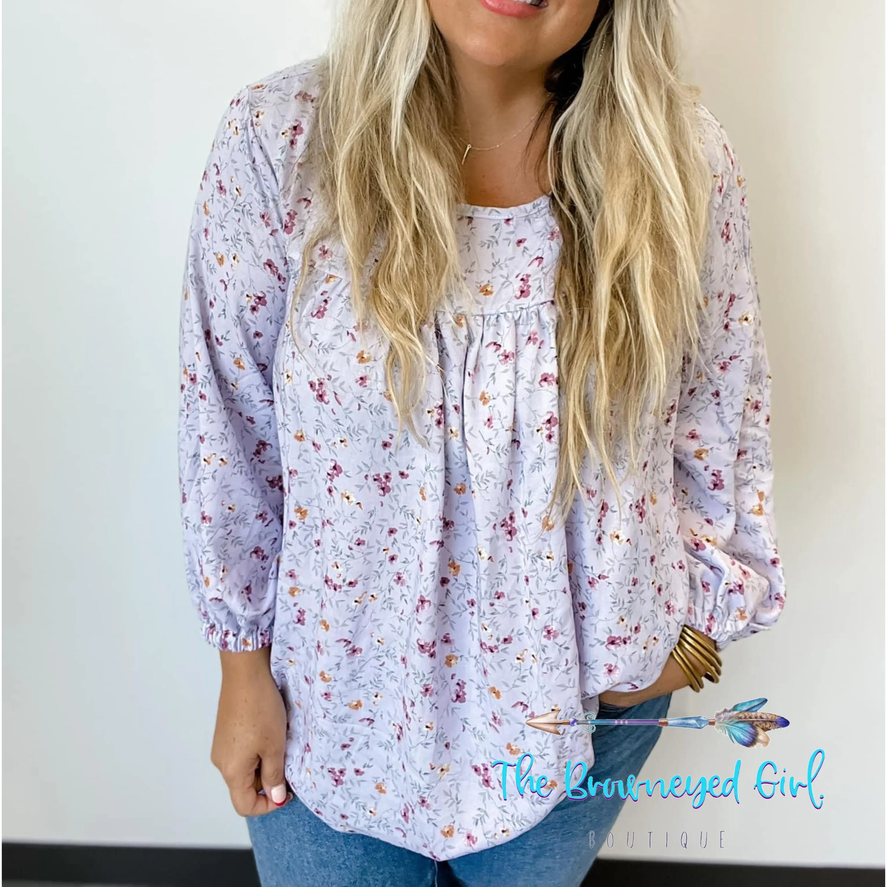 Mandy Floral Peasant Top