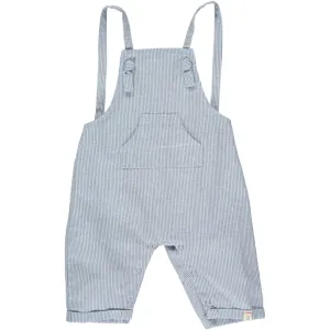 Me & Henry Chambray Stripe Ahoy Shortie Overalls