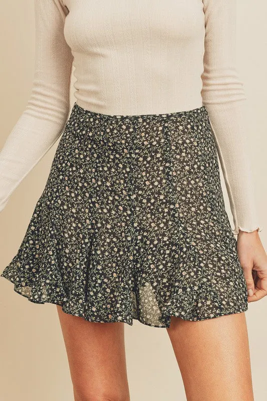 Midnight Hues Mini Skirt - Black