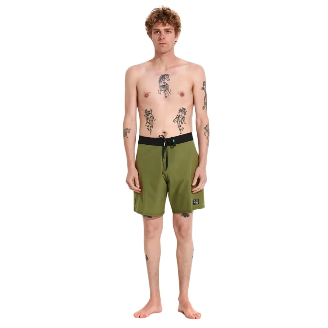 Misfit Dope Machine 18" 50-30 Boardshorts - Army Green