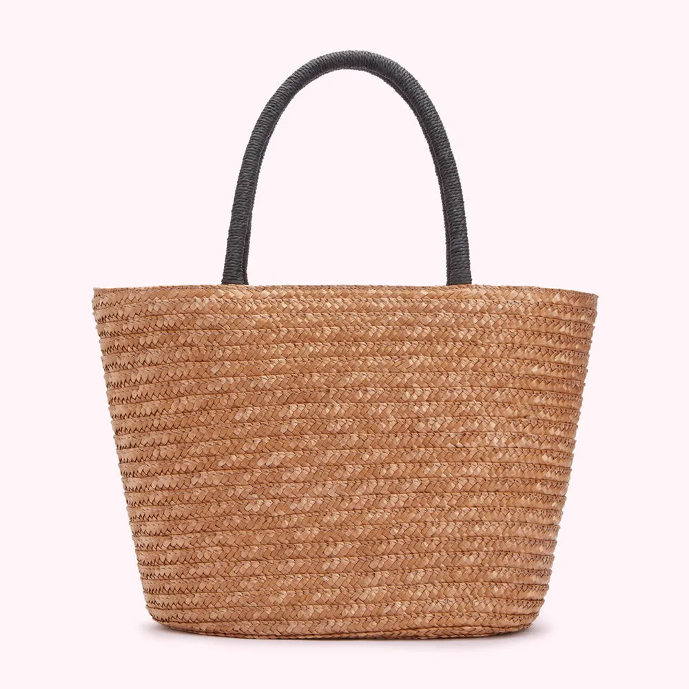 NATURAL STRAW DAISY SUZY TOTE BAG