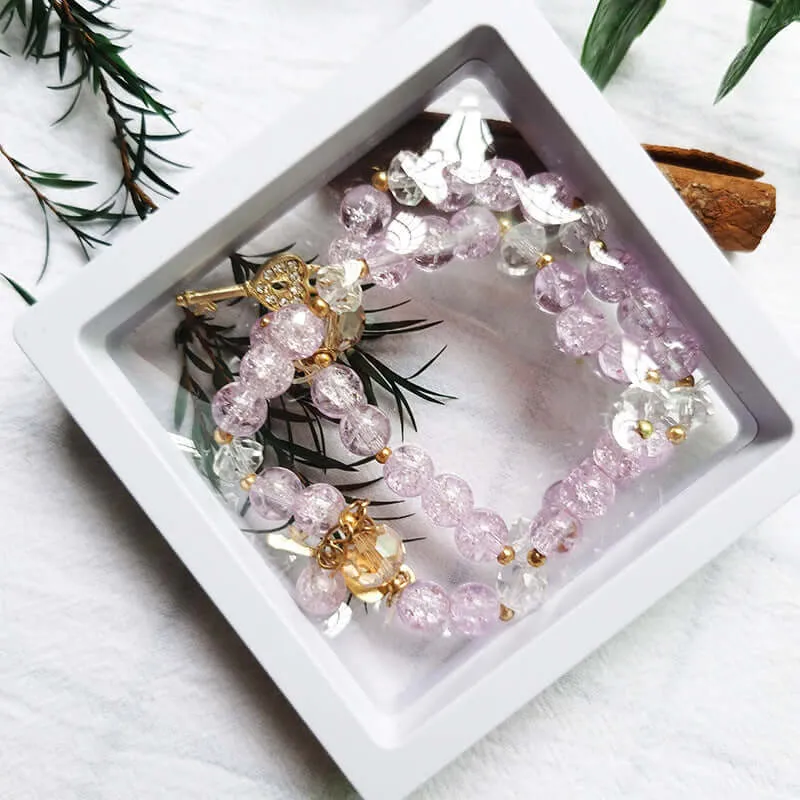 New Korean version of INS beaded honey small daisy DIY Crystal bracelet student couple jewelry female jewelry wholesale