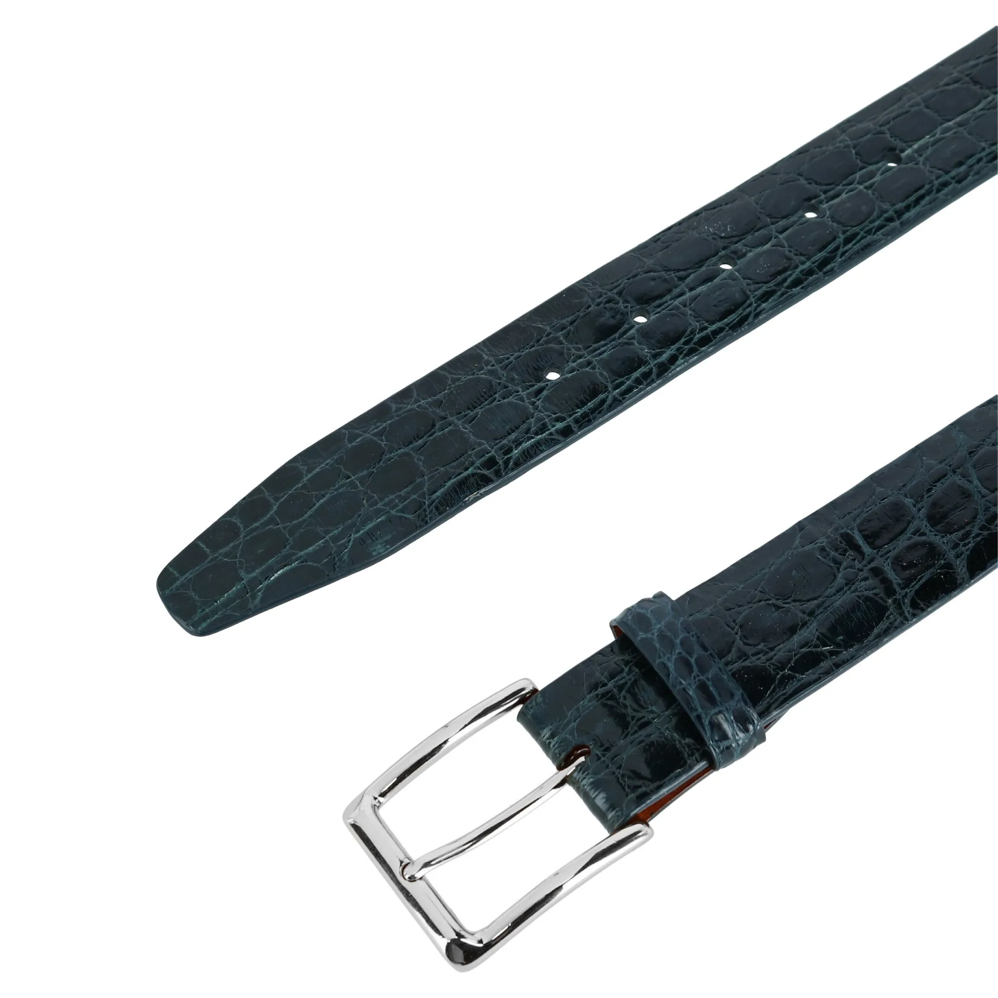 Newington 35mm Genuine Crocodile Belt (Two Buckle Set)