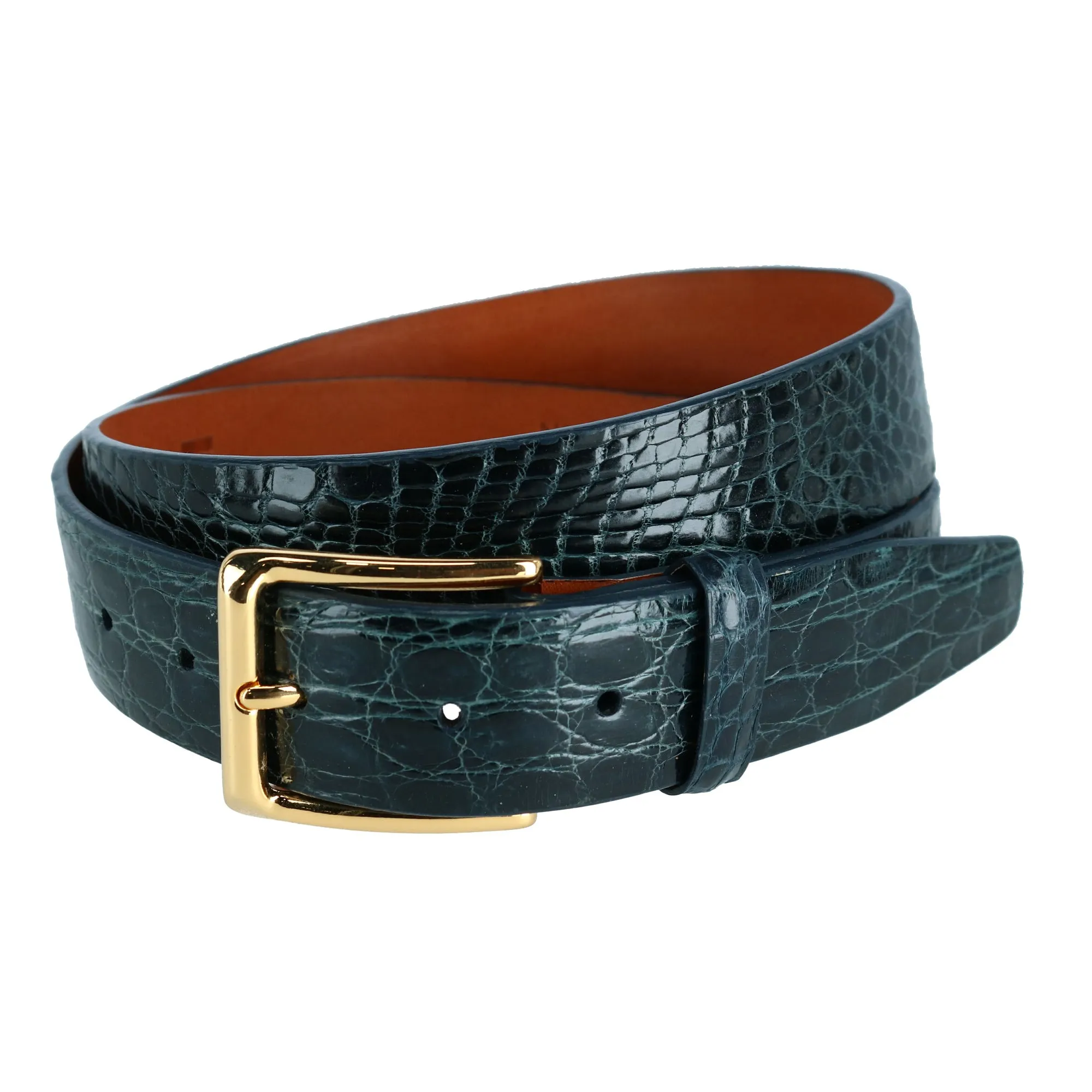 Newington 35mm Genuine Crocodile Belt (Two Buckle Set)