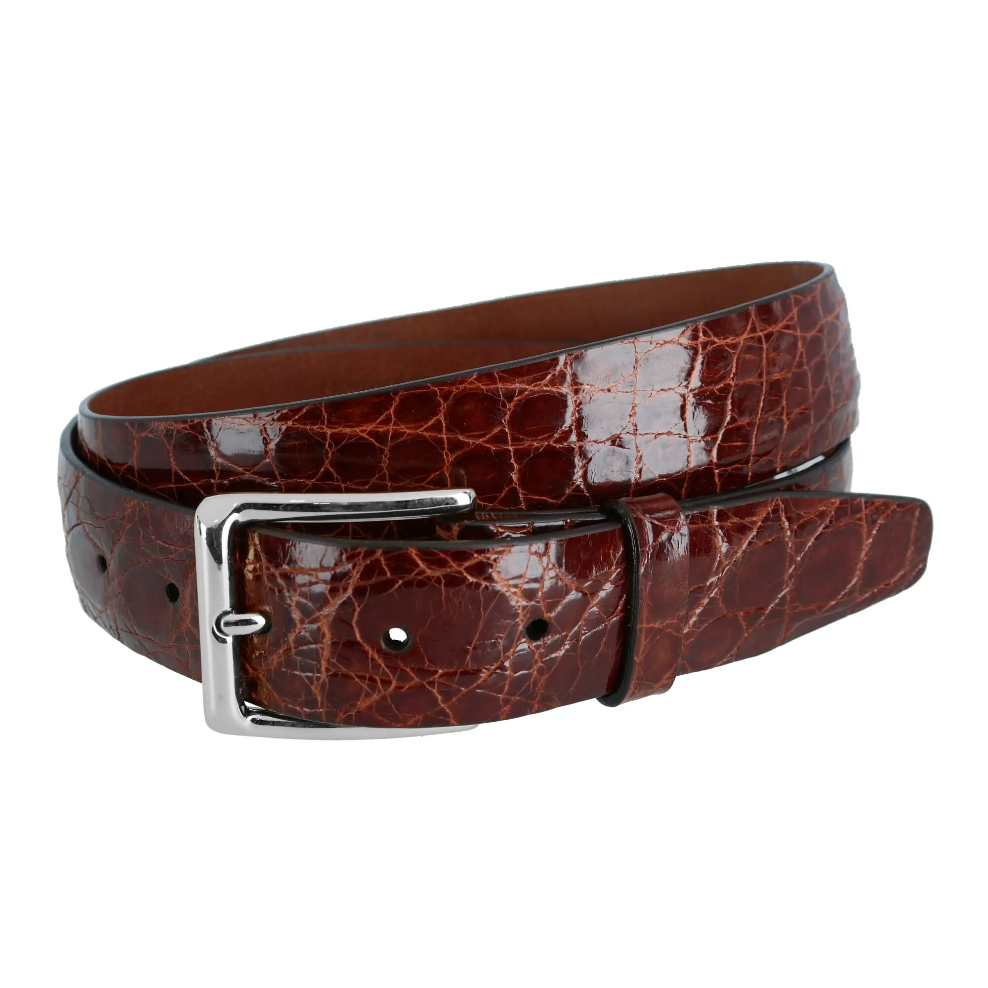 Newington 35mm Genuine Crocodile Belt (Two Buckle Set)