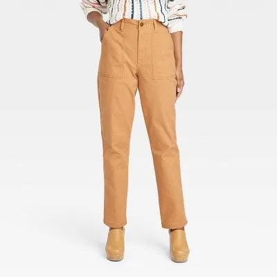 Open Box - Knox Rose Women's Classic Straight Leg Full Pants Lightweight