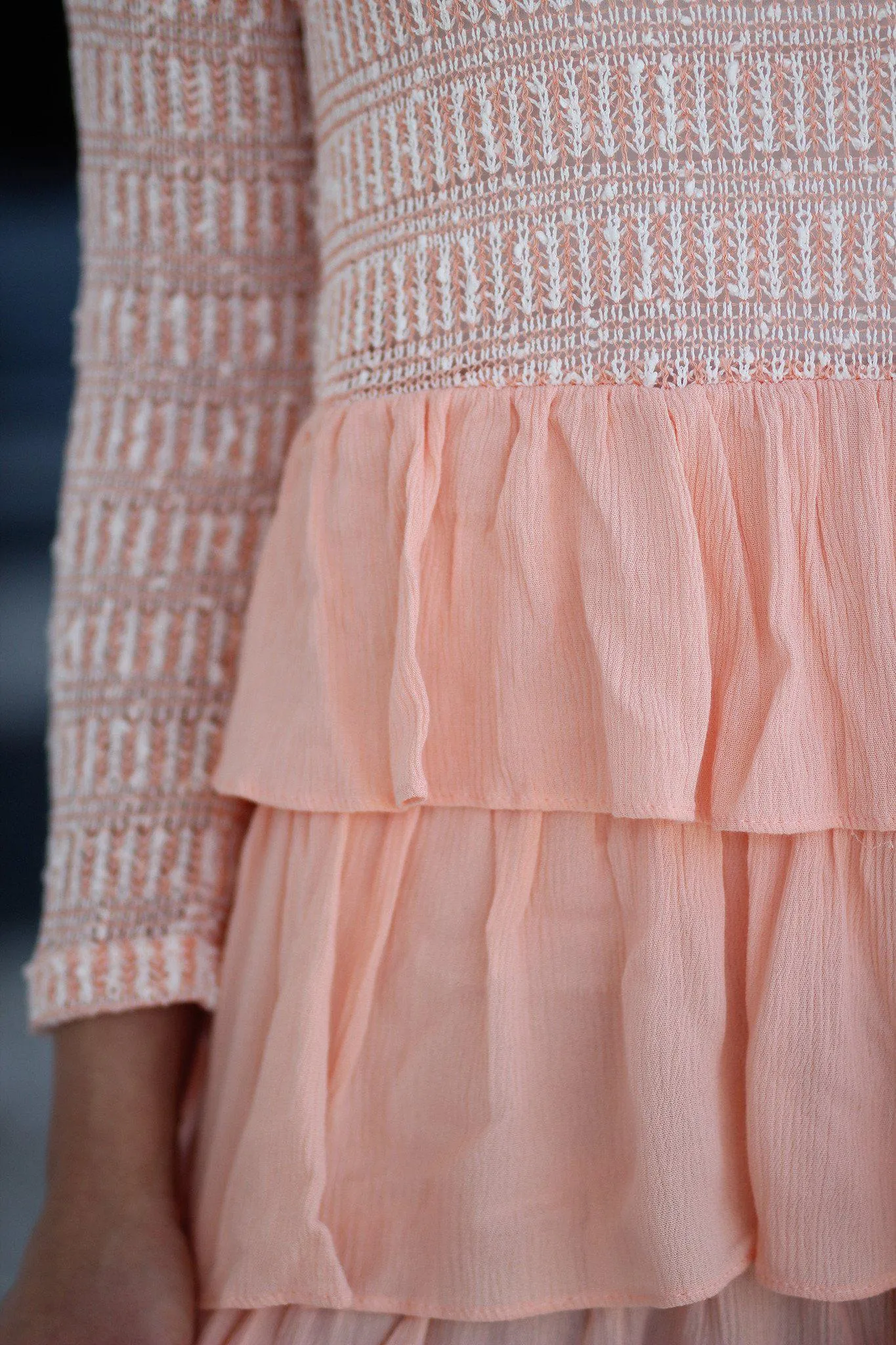 Peach Ruffled Top