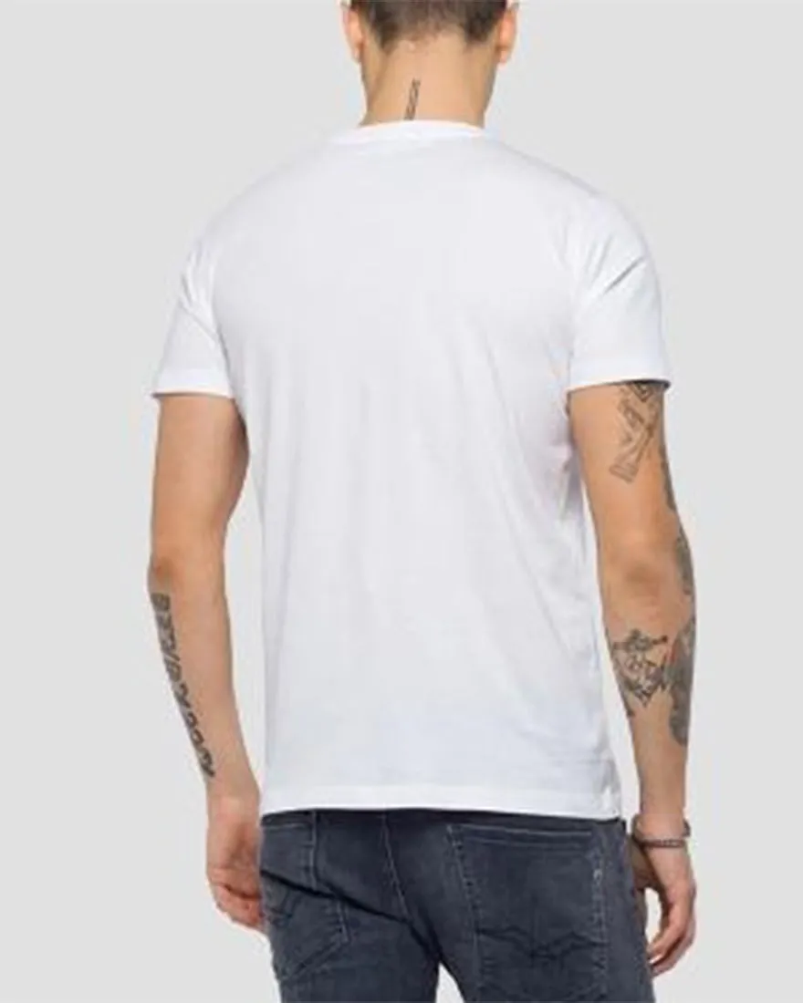 REPLAY M37302660 HELMET WHITE CREW T-SHIRT