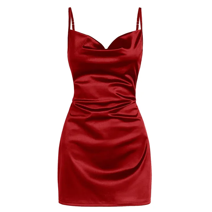 Rich Girl Satin Mini Dress